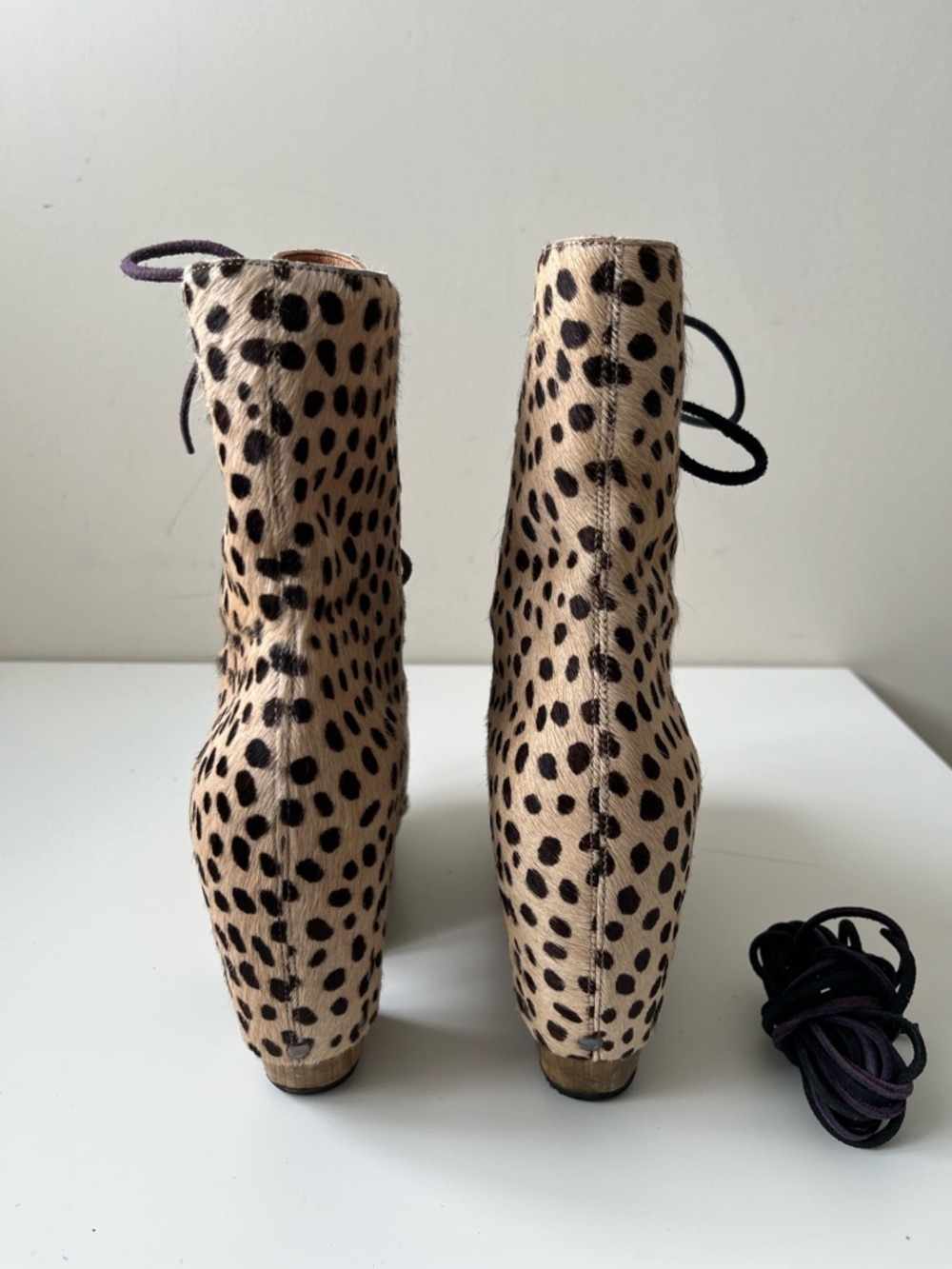 Rare 🔥 John Fluevog Cheetah ARC RAINBOW BOOT Size 7 - Picture 8 of 13